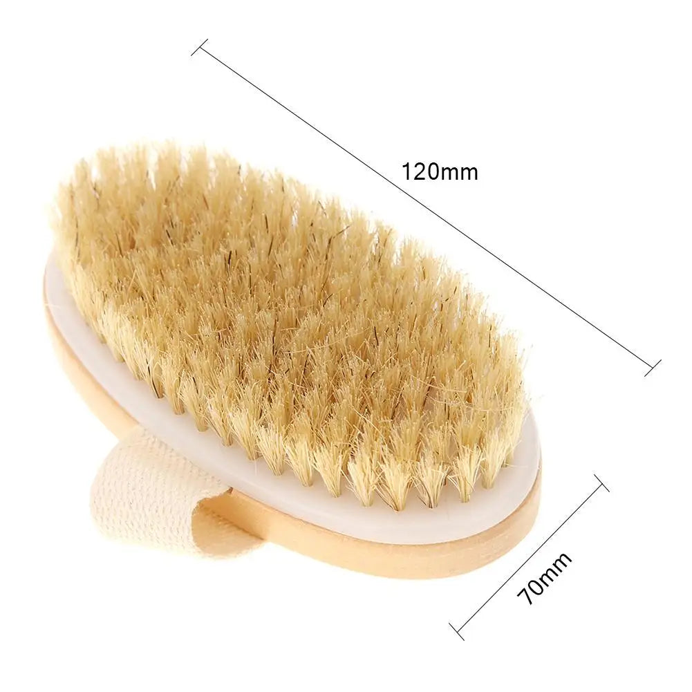 Bathing Brush Dry Skin Body Soft Natural Bristle