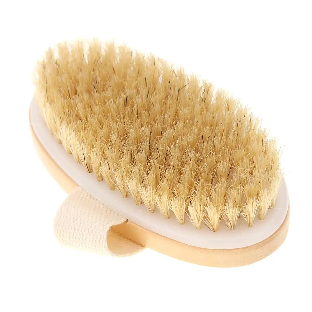 Bathing Brush Dry Skin Body Soft Natural Bristle