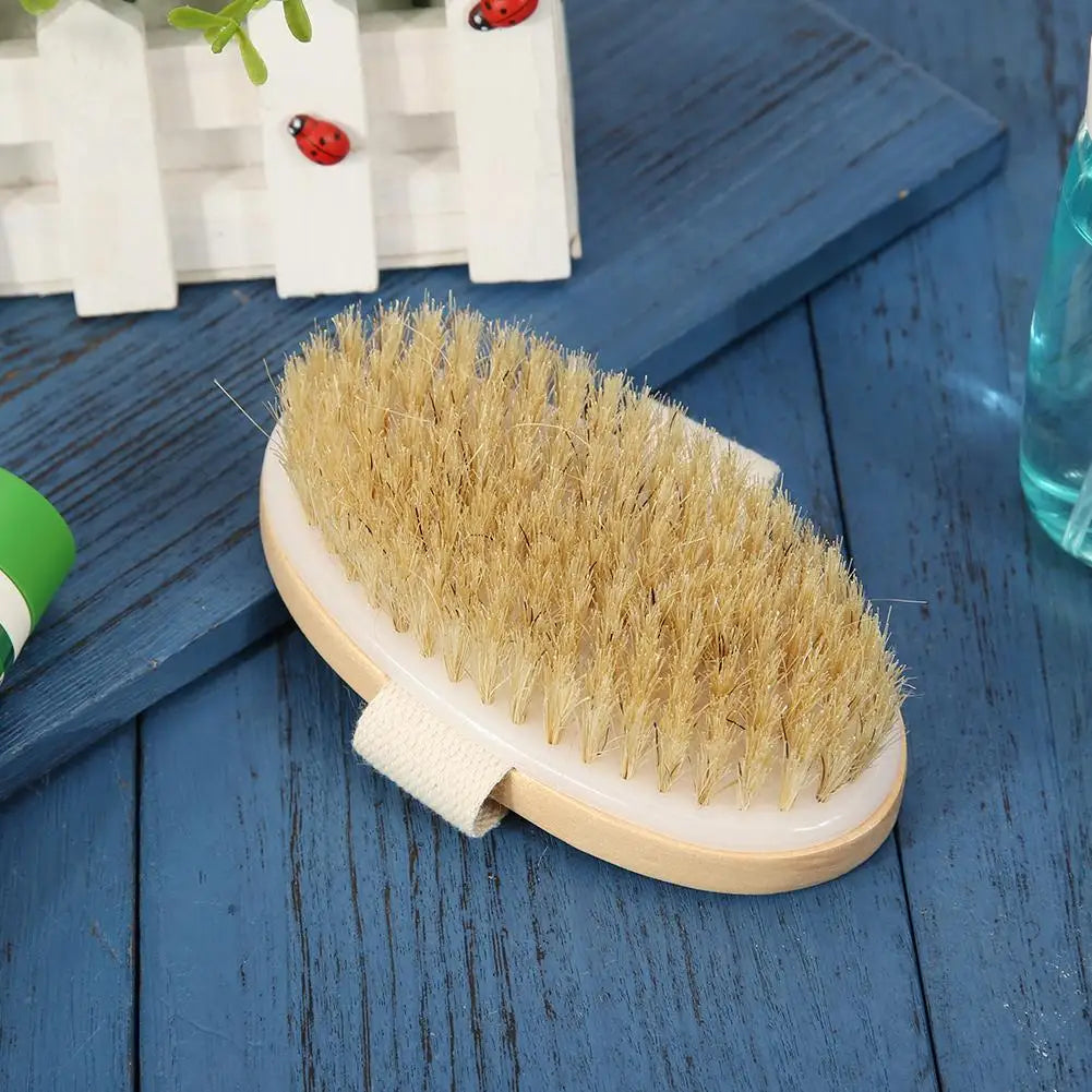 Bathing Brush Dry Skin Body Soft Natural Bristle