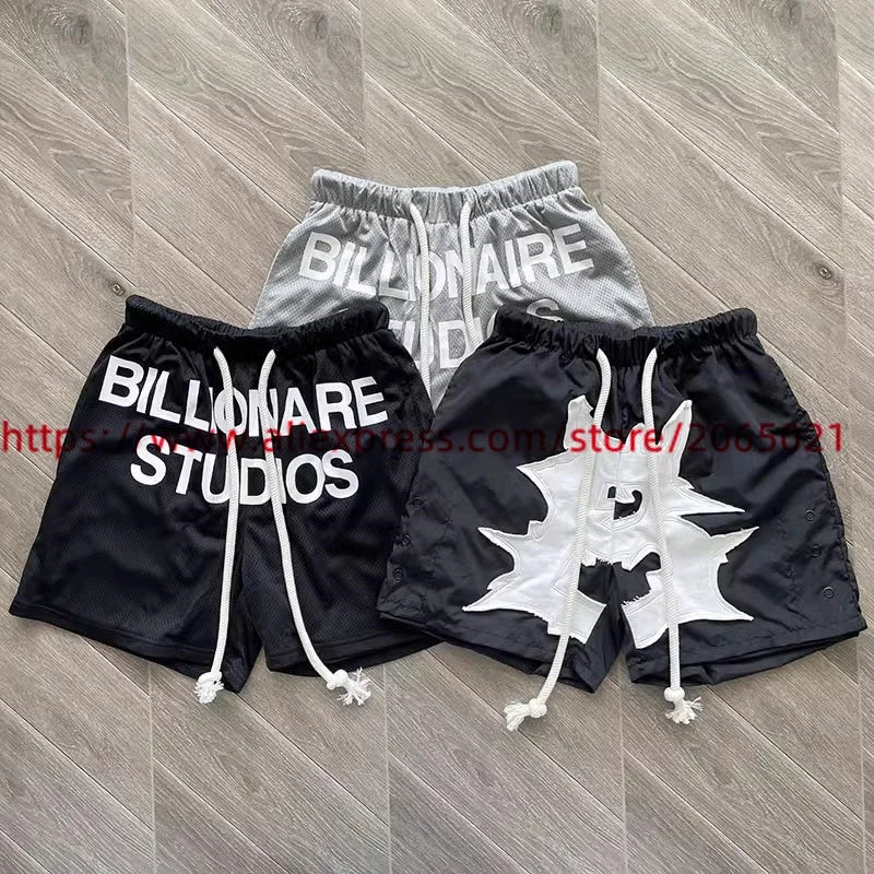 Billionaire Shorts Men  Mesh Drawstring Breeches