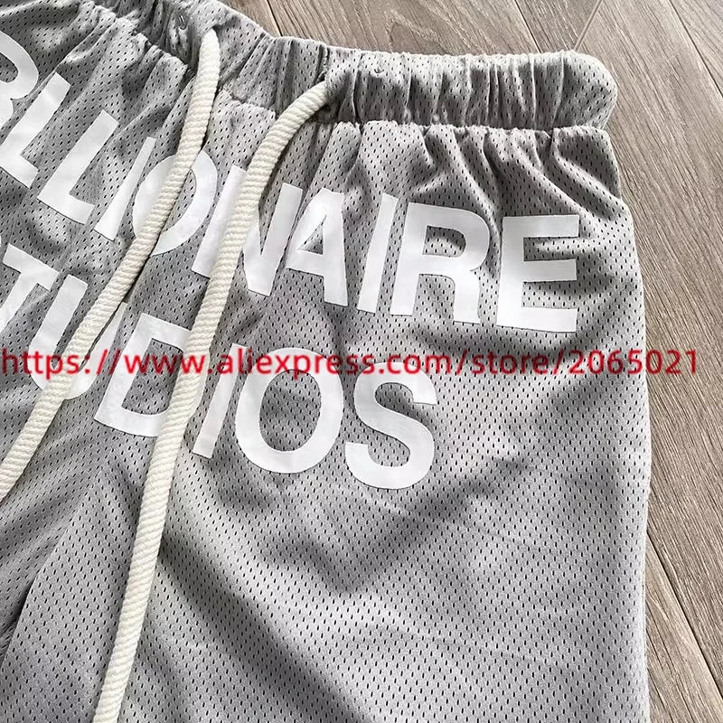 Billionaire Shorts Men  Mesh Drawstring Breeches