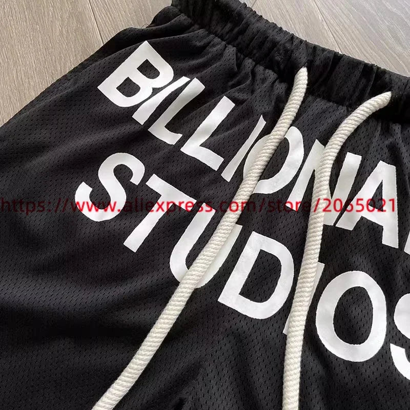 Billionaire Shorts Men  Mesh Drawstring Breeches