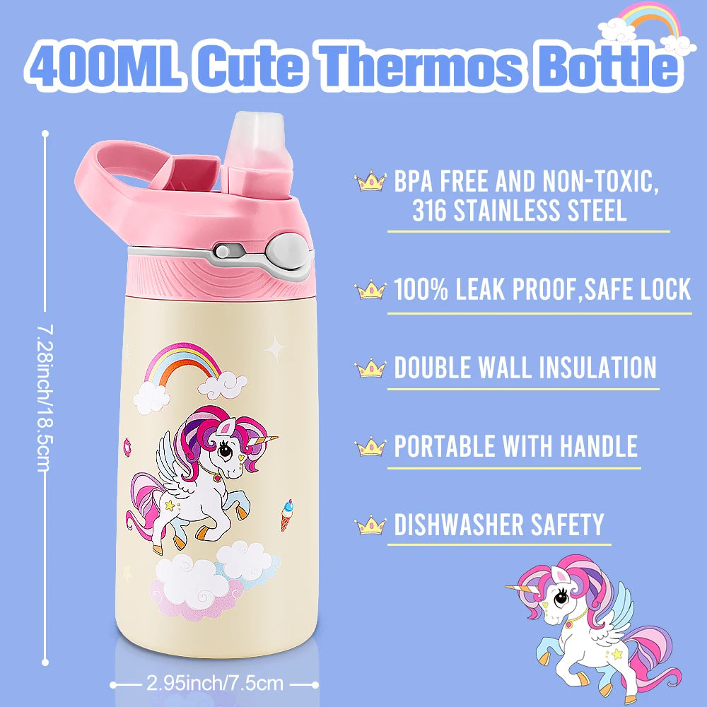 Kids Water Bottle Cartoon Cup