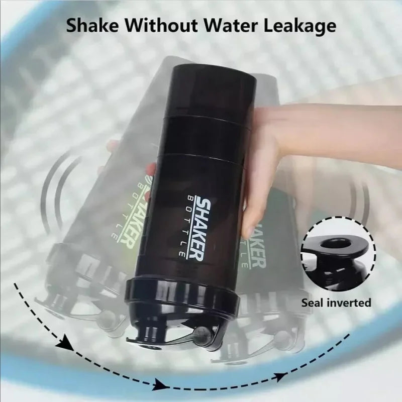 3 Layers Shaker Protein Bottle