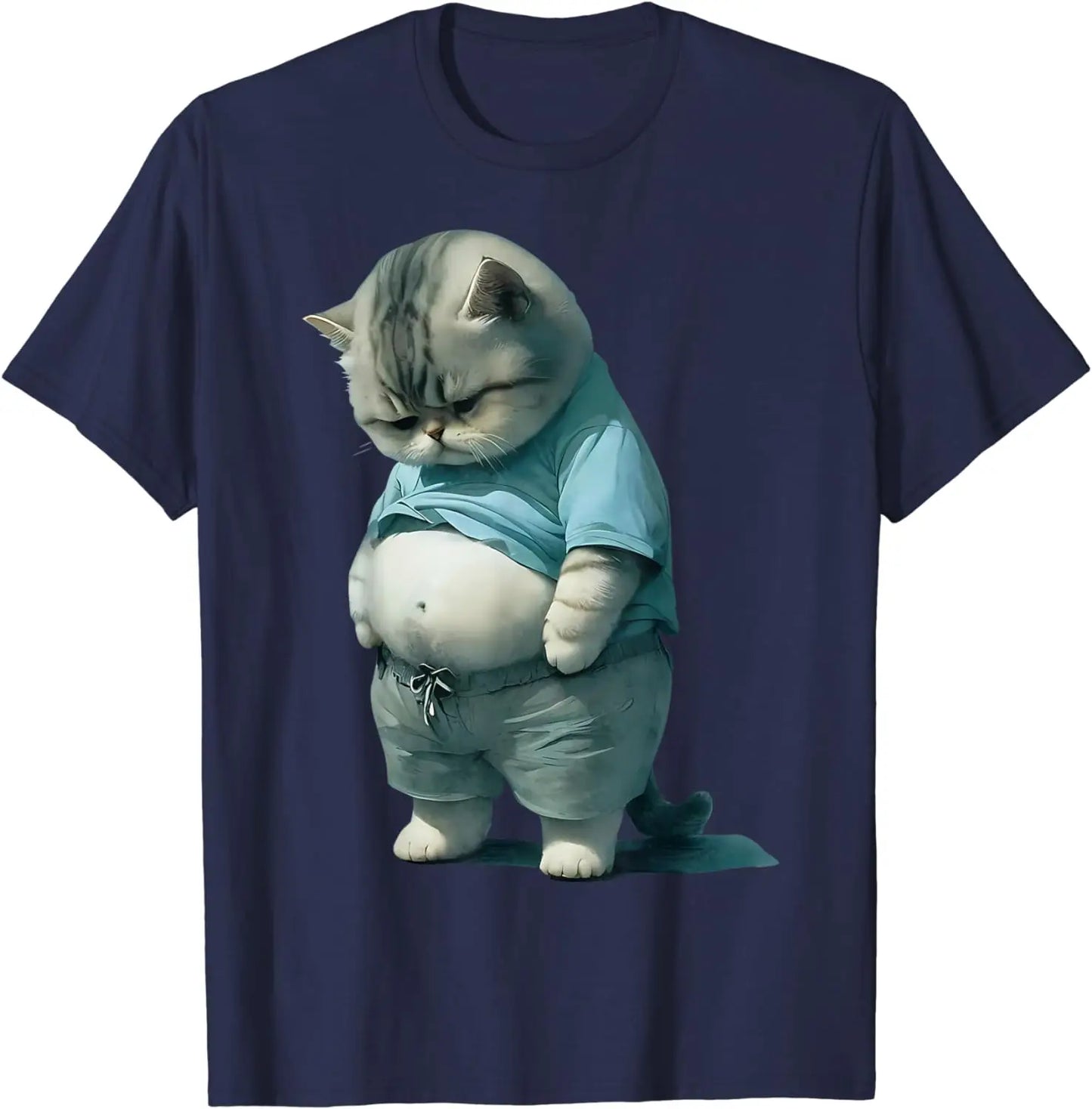 Fat Cat Art T-Shirt for Men