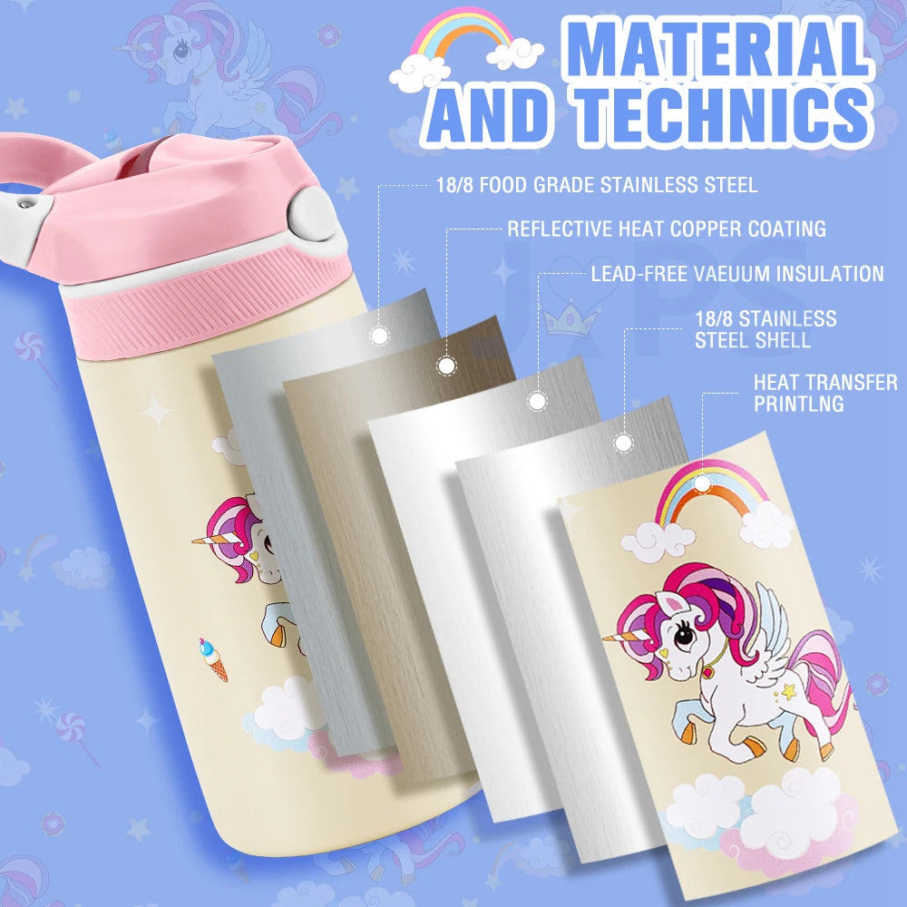 Kids Water Bottle Cartoon Cup