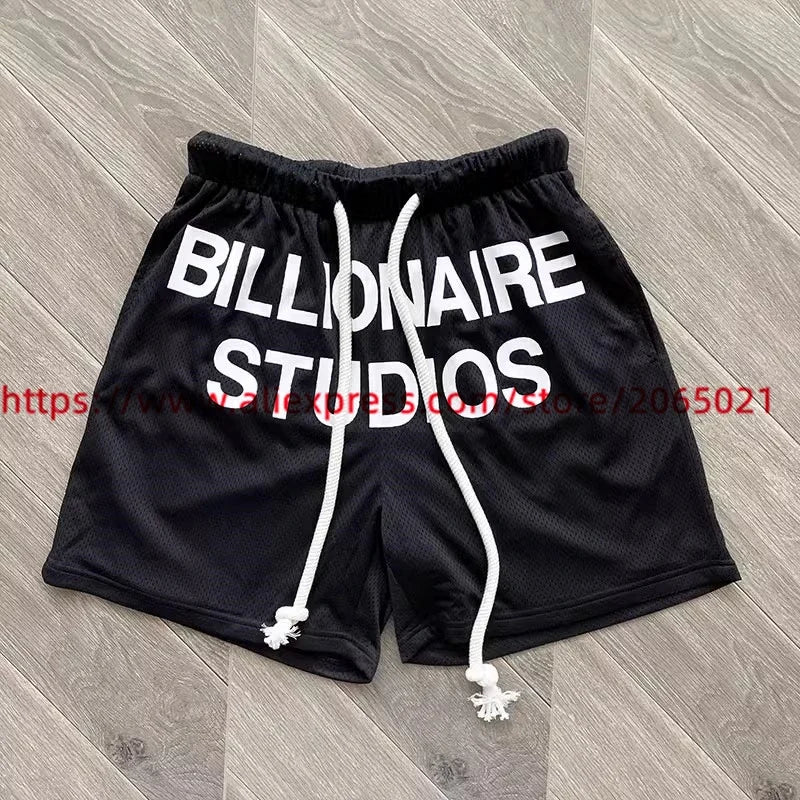 Billionaire Shorts Men  Mesh Drawstring Breeches