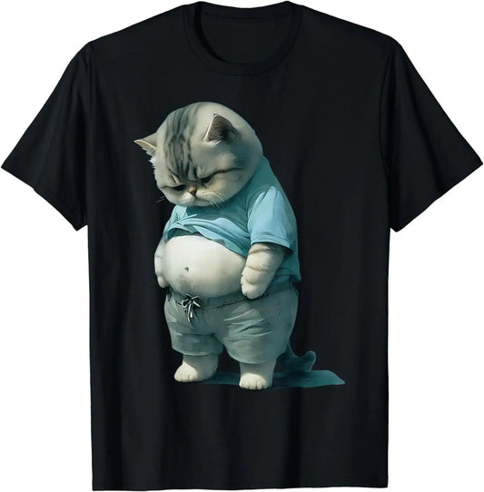 Fat Cat Art T-Shirt for Men