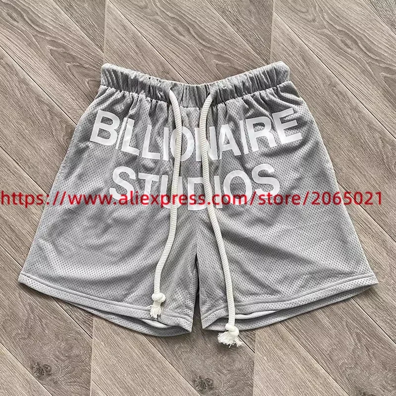 Billionaire Shorts Men  Mesh Drawstring Breeches