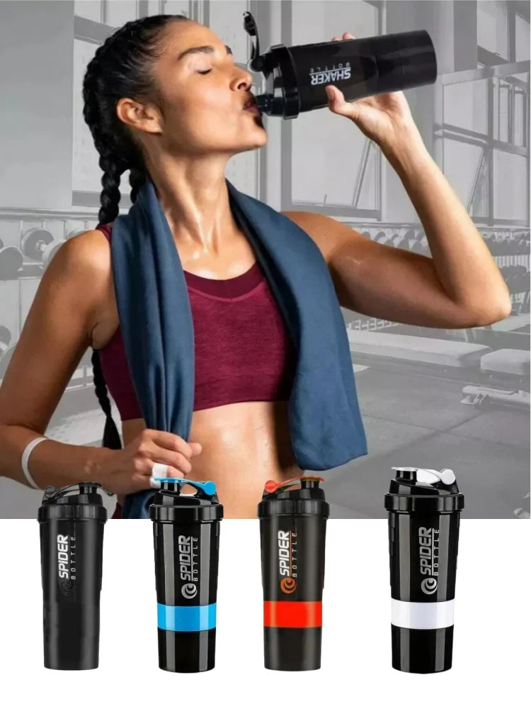 3 Layers Shaker Protein Bottle