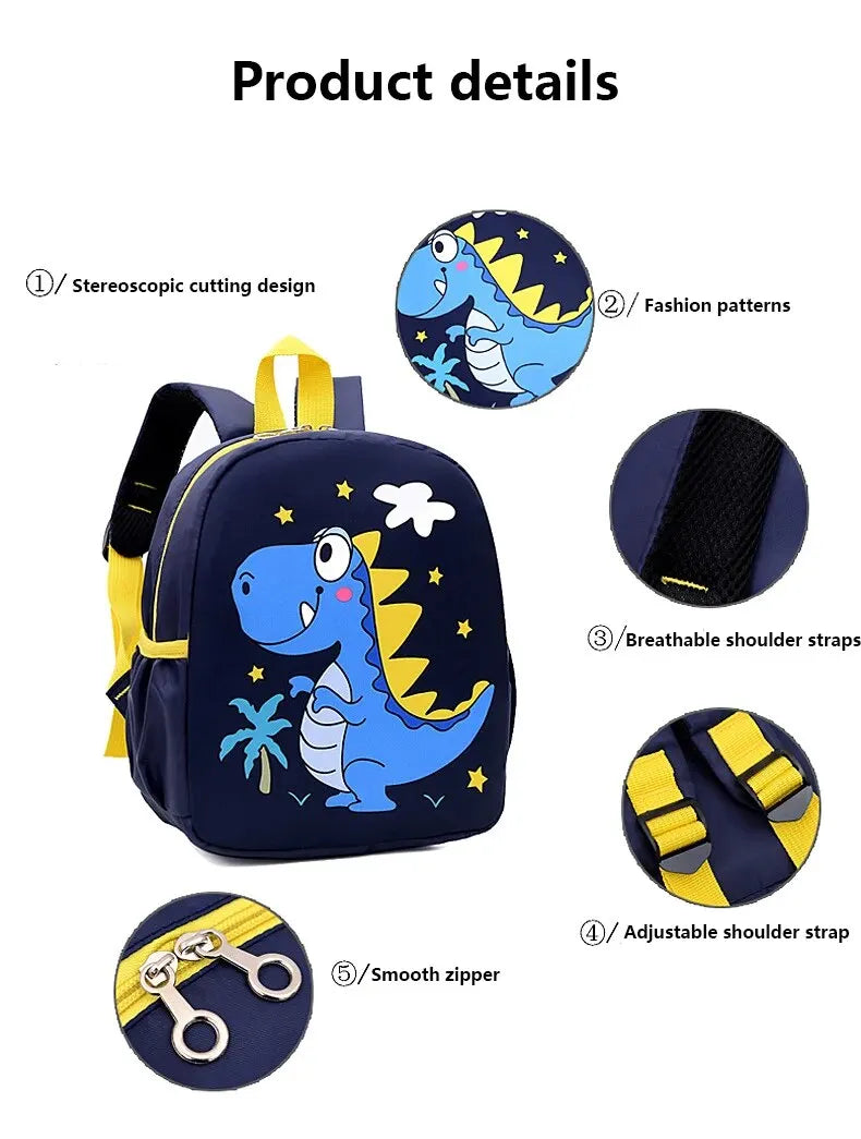 Cartoon Dinosaur School Bags